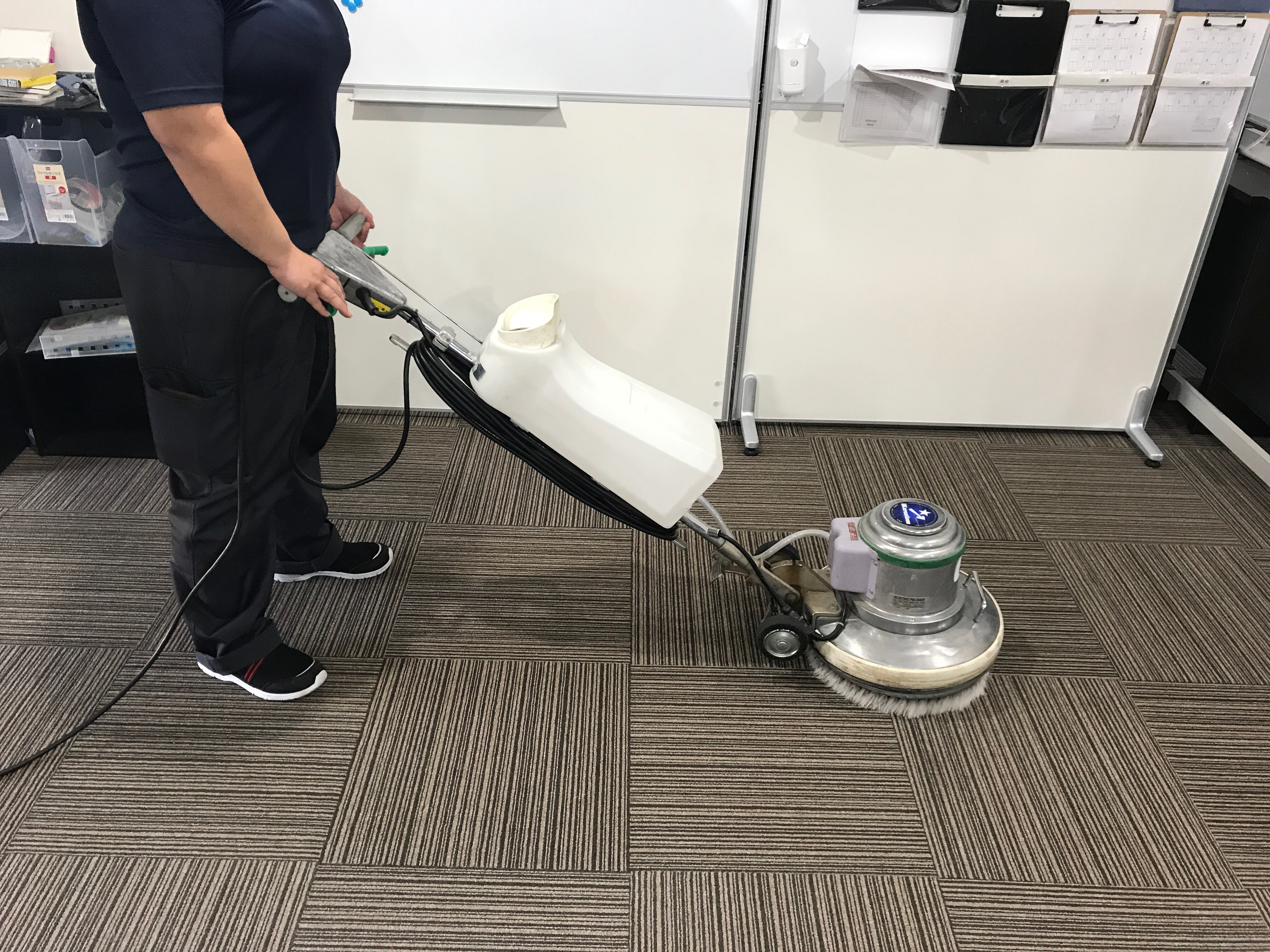 ポリッシャー使用中